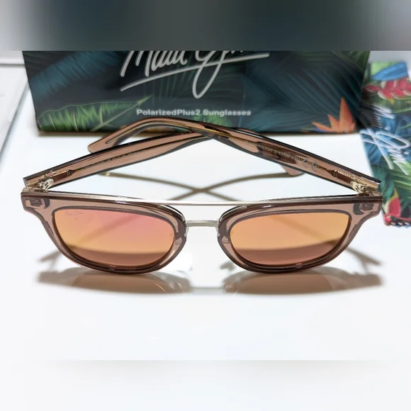 New Maui Jim Relaxation Mode Espresso Polarized Maui Sunrise Sunglasses P844-19B